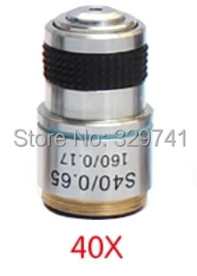

40x Achromatic Microscope Objective Lens for Compound Microscope with 20mm Mounting Thread