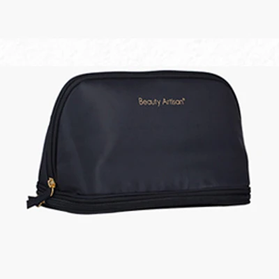 Косметичка для путешествий, черный Портативный сумка для хранения макияжа Сумки-органайзеры для щеток одна многофункциональная сумка для косметики Для женщин Макияж сумка-несессер - Цвет: Black