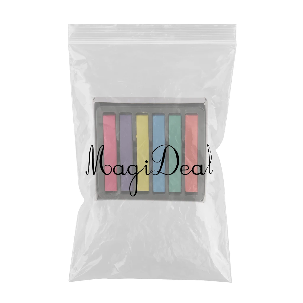 Hot Selling 6PCS Hair Color Dye Chalk DIY Temporary Wash-Out Tint Pastels New Professional salon Tool