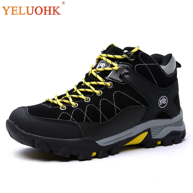 

38-45 Winter Shoes Men Anti skidding Men Boots Plush Warm Safety Shoes Winter Boots Men