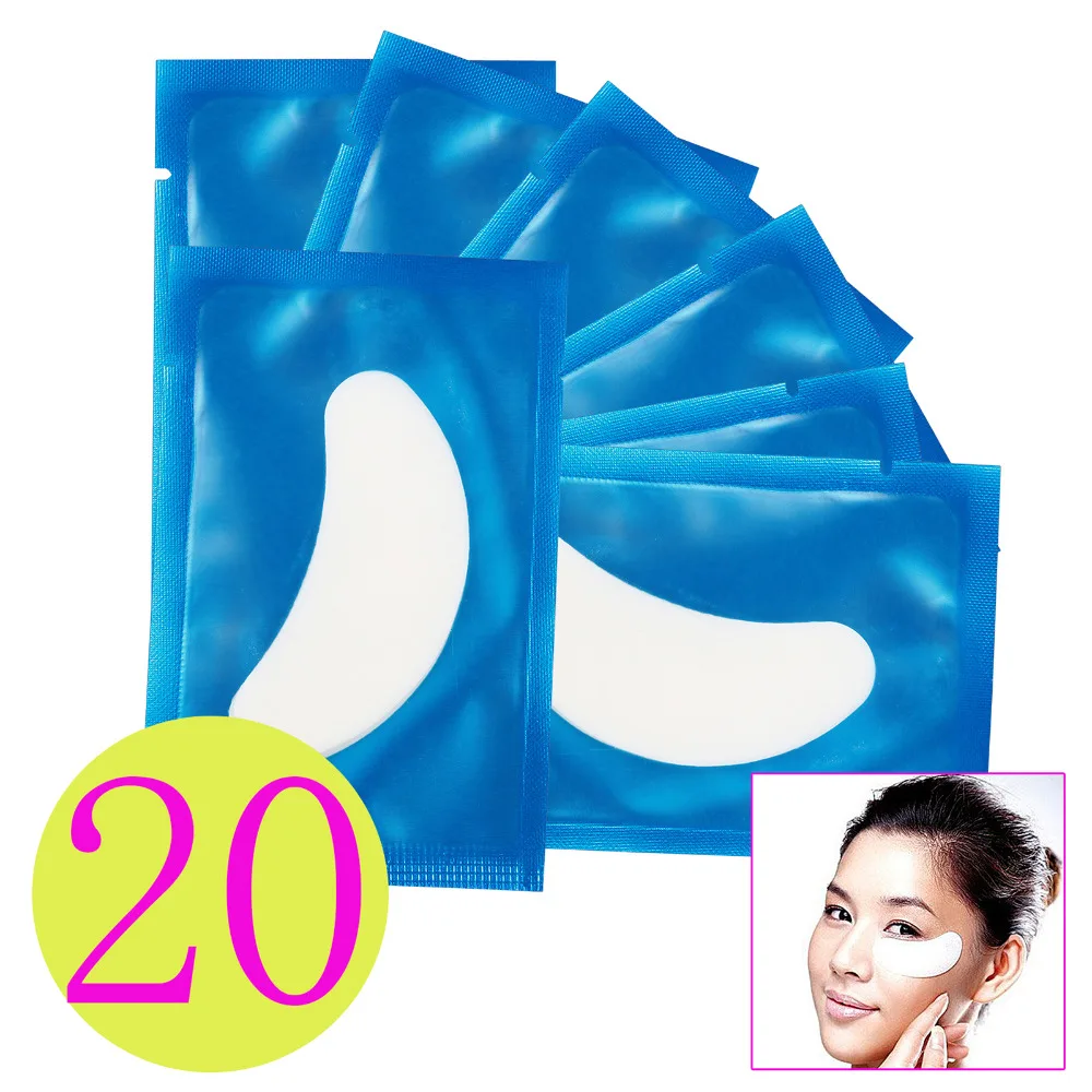 Buy 20 Pairs Eye Pad Patch Eyelash Extension Lint Tape Lash Extension Supply