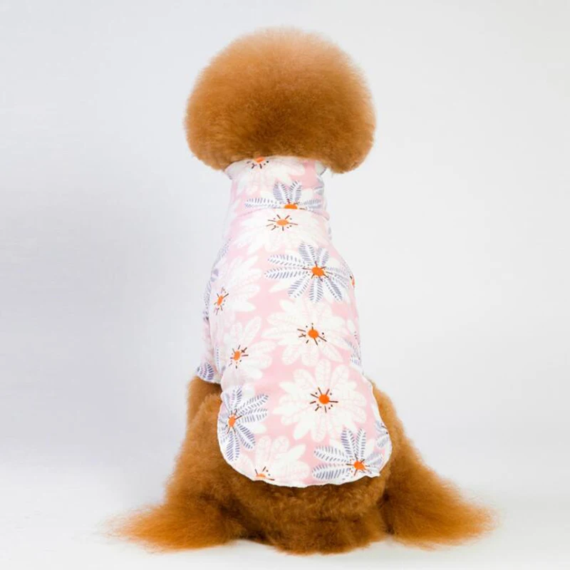 Рубашка для собак camiseta perro футболка с высоким воротником и йоркширским терьером