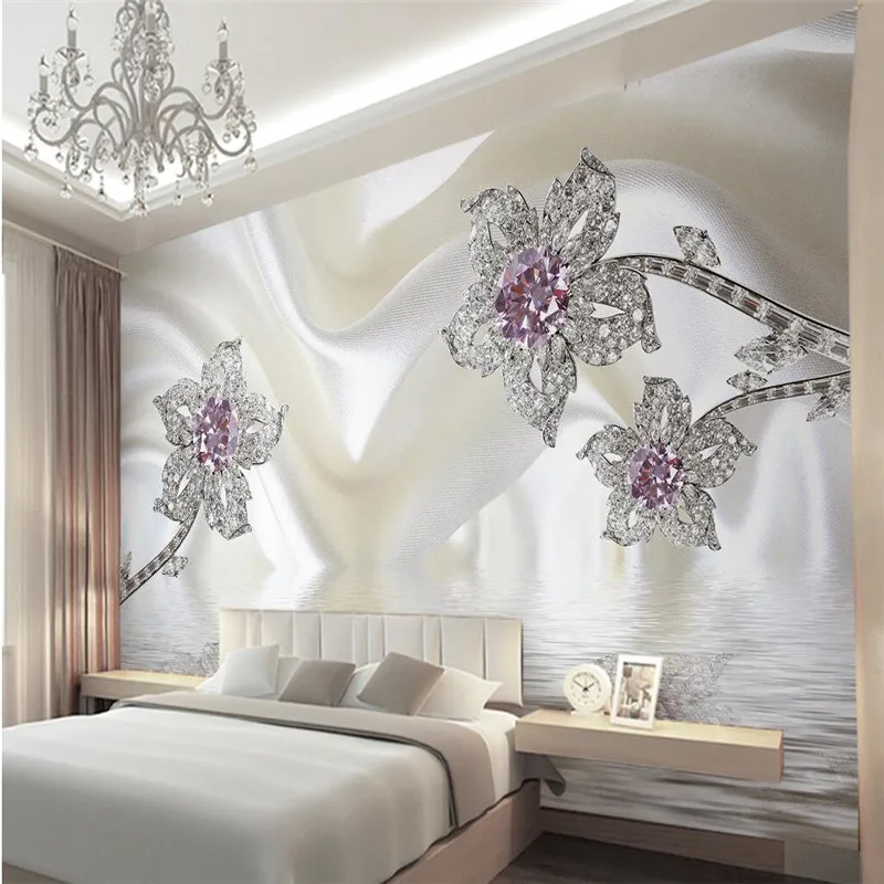 beibehang home decor Photo background wall paper living room Photography Diamond Hotel bathroom large art mural painting | Обустройство