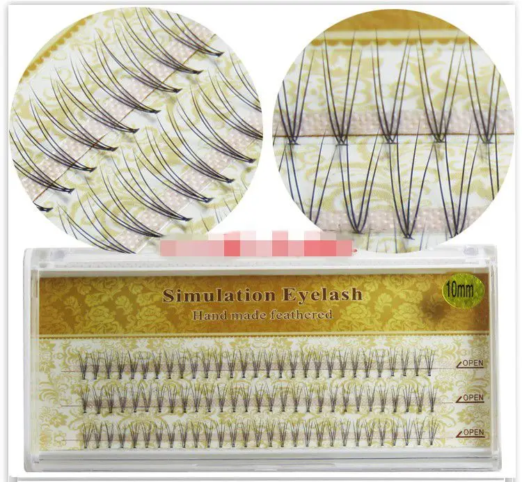 1 box Volume 4D Eyelash Extensions 0.1 Thickness Hair Mink Strip