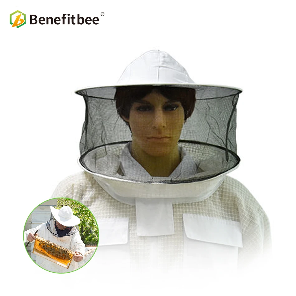 

Benefitbee Apiculture Bee Tools Hat Bee Cap For Beekeeper Protective Bee keeping Hat Veil Anti-bee Beekeeping Equipment Tools