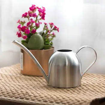 

500ml Stainless Steel Watering Pot Gardening Potted Small Watering Can Indoor Succulent Long Watering Flower Kettle