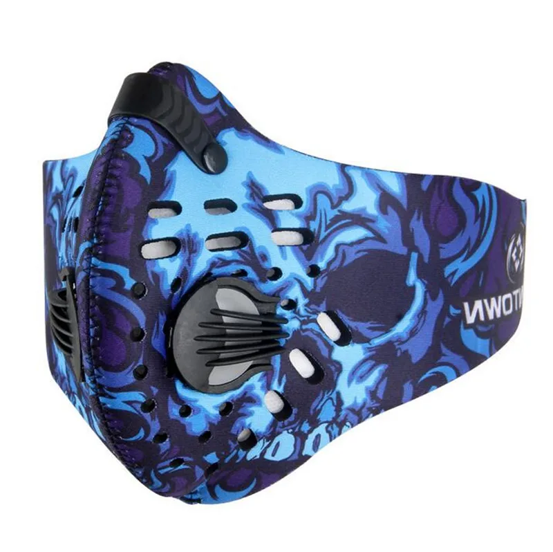 Unisex Sports Cycling Protective Face Mask. With Breathable Carbon Filters