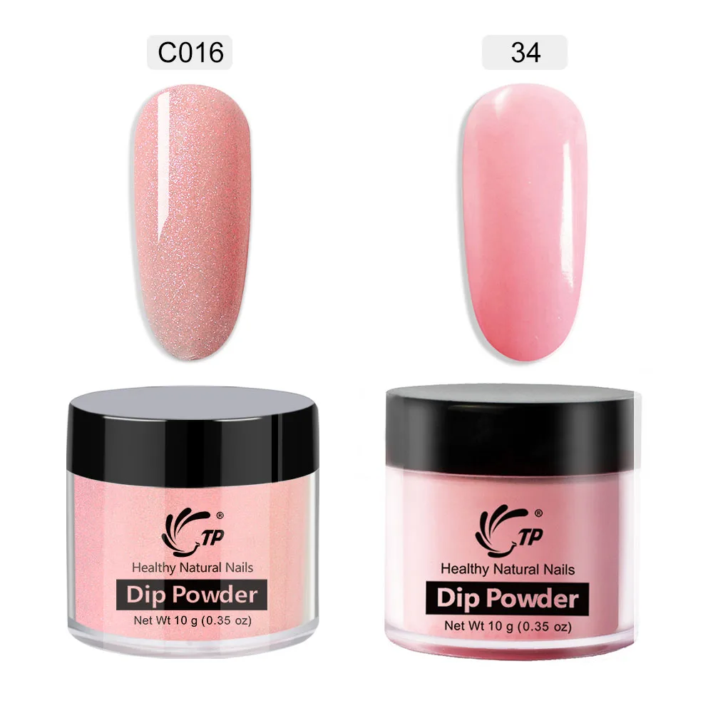 

Pearl Dipping Powder Pink Color 2pcs Blink Glitter Dust for Nail art Professional Salon Without Lamp Cure Dip Powder Natural Dry