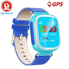 SHAOLIN Enfants GPS Montre Smart Watch Montre-Bracelet SOS Appel Dispositif de Localisation Tracker pour Kid Safe Anti Perdu Moniteur Bébé Cadeau Q80 PK Q50 Q60