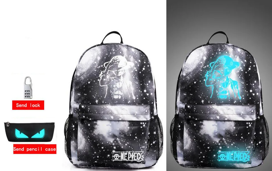 Senkey стильный мужской рюкзак студенческий аниме светящийся USB зарядка ноутбук школьная сумка для подростка Противоугонный рюкзак женский - Цвет: Haizei gray 2