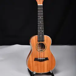 Концерт укулеле 23 дюймов Электрическая Гавайская гитара 4 струны Ukelele Guitarra ручной работы красного дерева музыкальных инструментов Уке