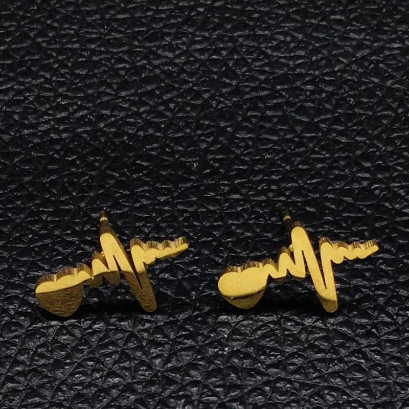 Oro Color acero inoxidable corazón pendientes collar Set joyería de las mujeres oro Color joyería Set juego de joyeria de acero S178505 Oro Color acero inoxidable corazón pendientes collar Set joyería de las mujeres oro Color joyería Set juego de joyeria de acero S178505