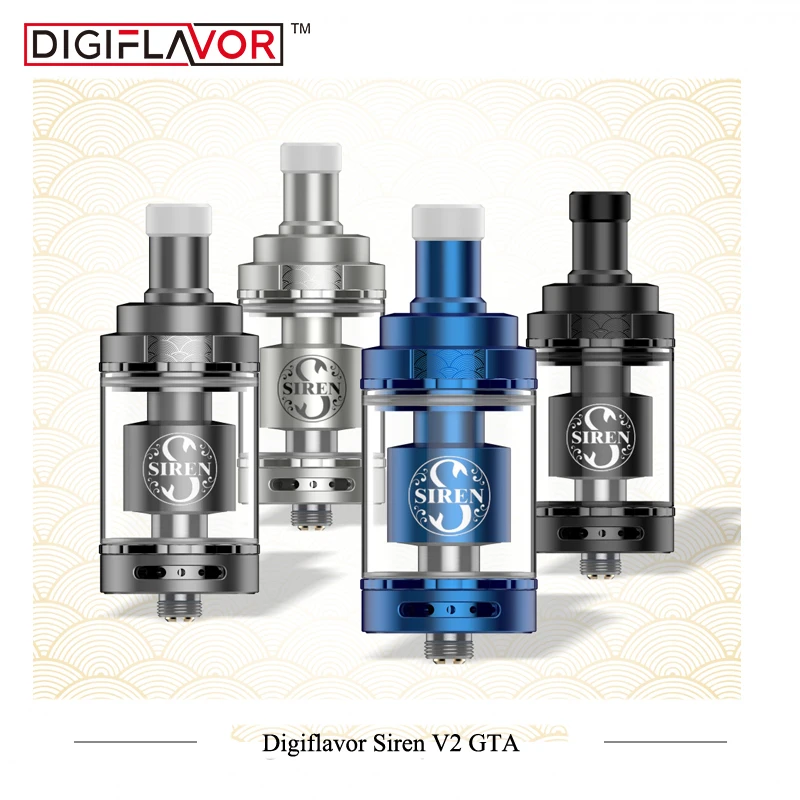 Оригинальный атомайзер Digiflavor Siren V2 GTA MTL бак 24 мм версии 4 5 мл Genisis обновленная