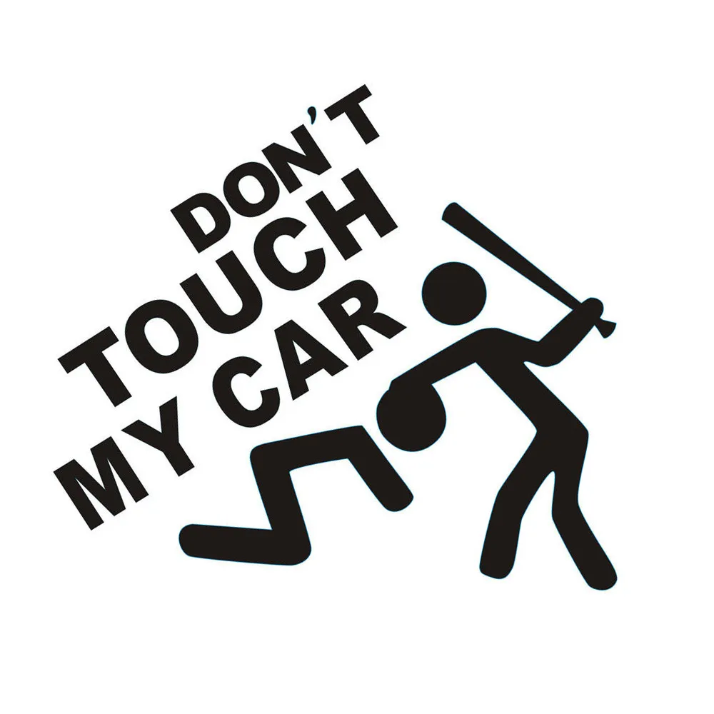 

Don't Touch My Car Funny Waterproof Vinyl Car Sticker Body Bumper Decal stickers Auto Decoration Accessories Car Styling New