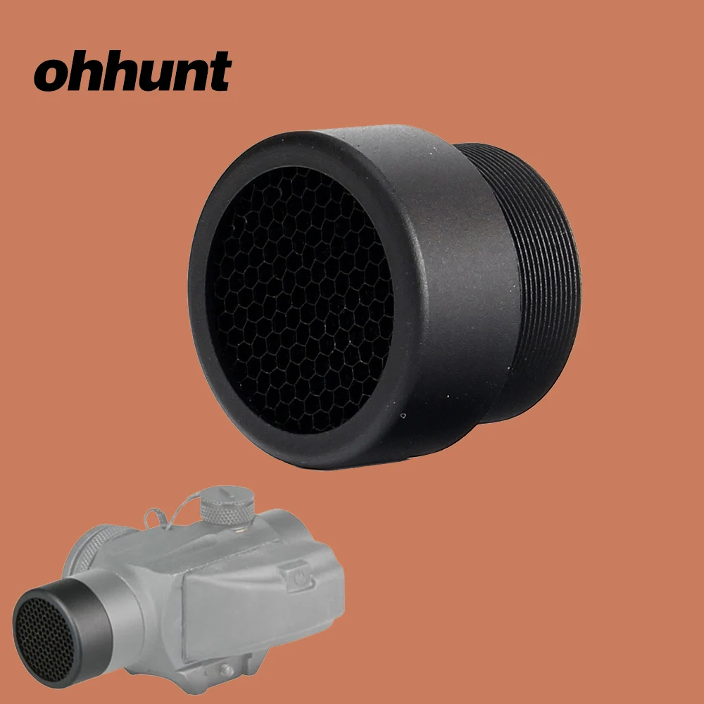 

ohhunt Hunting Red Dot Sights Protector Cover for 1x20 Vortex Sparc Sight Aluminum Metal Mesh Scope Protector Cap Black