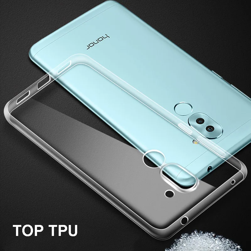 Ultrathin Clear TPU Phone Case For Huawei Honor 4C 5X 6X 7 8 Lite v8 Gel Soft Protective Shell Covers Coque |