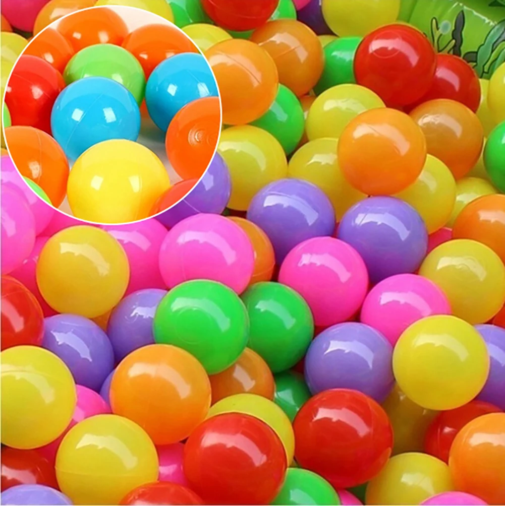 50 шт Детские красочные мягкие пластмассовые, для бассейна океан волна мяч на открытом воздухе Забавные игрушки океаан Гольф Бал dia 4-5,5 см