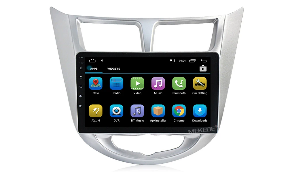 Flash Deal MEKEDE HD Android 8.1 4G Car Radio Multimedia Video Player GPS For Solaris Hyundai 1 2 Accent Verna sedan 2 din no dvd 8
