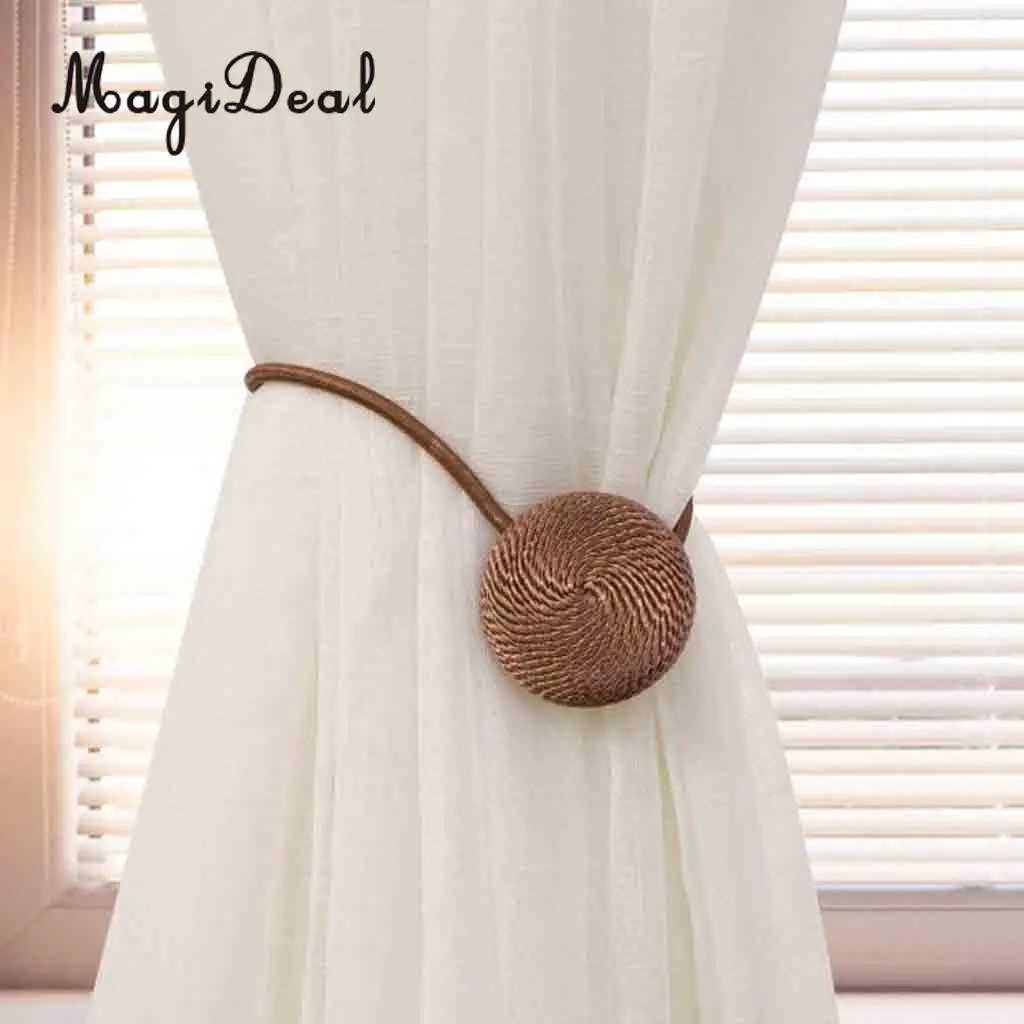 1 Pair Magideal Nordic Simple Style Magnetic Curtain Blind Buckkle Clips Tiebacks Holder