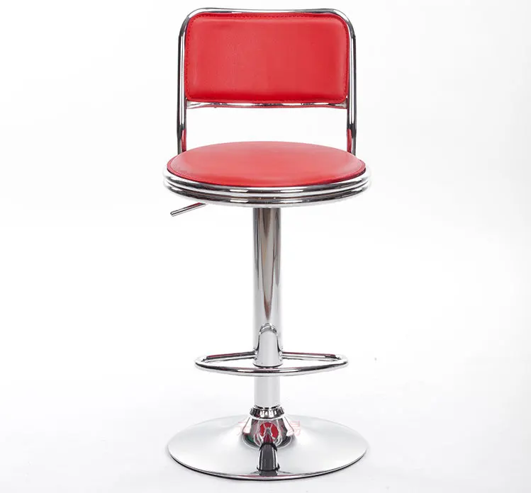 Simple Classic Design Bar Chair Adjustable Lifting Swivel Bar Stool Office Chair High Density Sponge Reception/Waiting Room