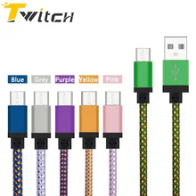 Новые Micro USB кабель 25 см/1 м/2 м/3 м телефон Кабели нейлон данных синхронизации зарядки Micro USB для Samsung Galaxy HTC LG Xiaomi