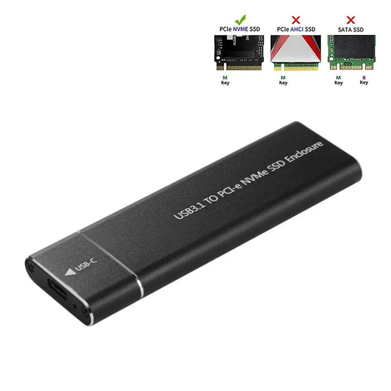 USB 3,1 к M.2 NVME внешний жесткий диск Корпус Plug-and-play устройство для NVMe PCIe твердотельный диск адаптер для samsung