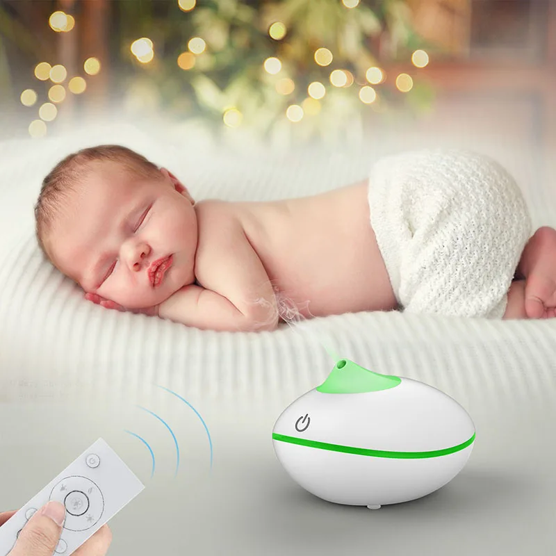 

GXZ Remote Control Wood Grain Humidifier 200ml Ultrasonic Aroma Diffuser Mini Night Lights Household Air Purifier AC 100-240V