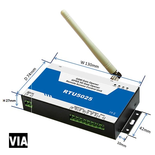 RTU5025 GSM открывалка ворот, открывалка двери, сотовый переключатель, 3g диапазон дистанционного включения выключения по мобильному телефону W/2 цифровых входа