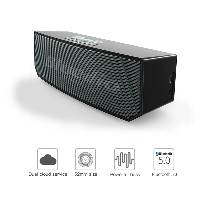 Bluedio BS-6 Мини Bluetooth динамик Портативный беспроводной BT 5 0 с микрофоном Smart Cloud