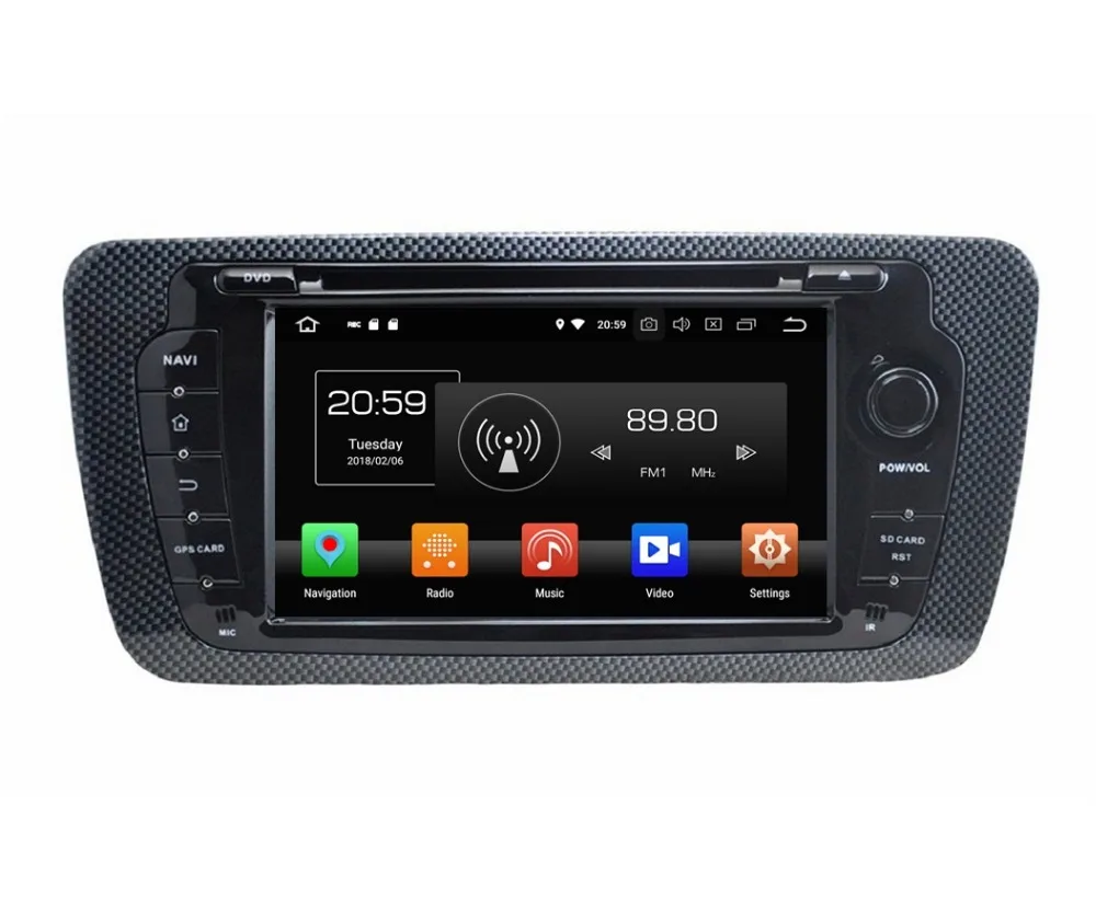 Clearance 7" Android 8.0 Car Radio DVD GPS Navigation for SEAT IBIZA 2009 2010 2011 2012 2013 4GB RAM Bluetooth WIFI USB DVR 32GB ROM 2