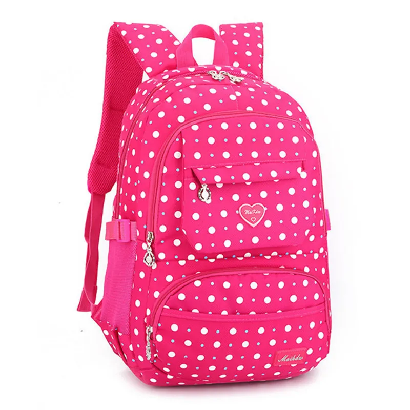 

Fashion Children School Bags Dots Printing Girls princess Backpack Women School Bags Casual Travel Bags Waterproof Backpacks