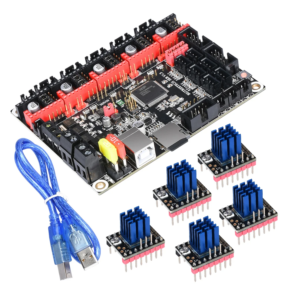 Comprare BIGTREETECH SKR V1.3 Smoothieboard 32 Bit Controller Approvazione TMC2208 UART Aggiornamento Scheda Madre BRACCIO Adatto TMC2130 TFT3.5 Pannello