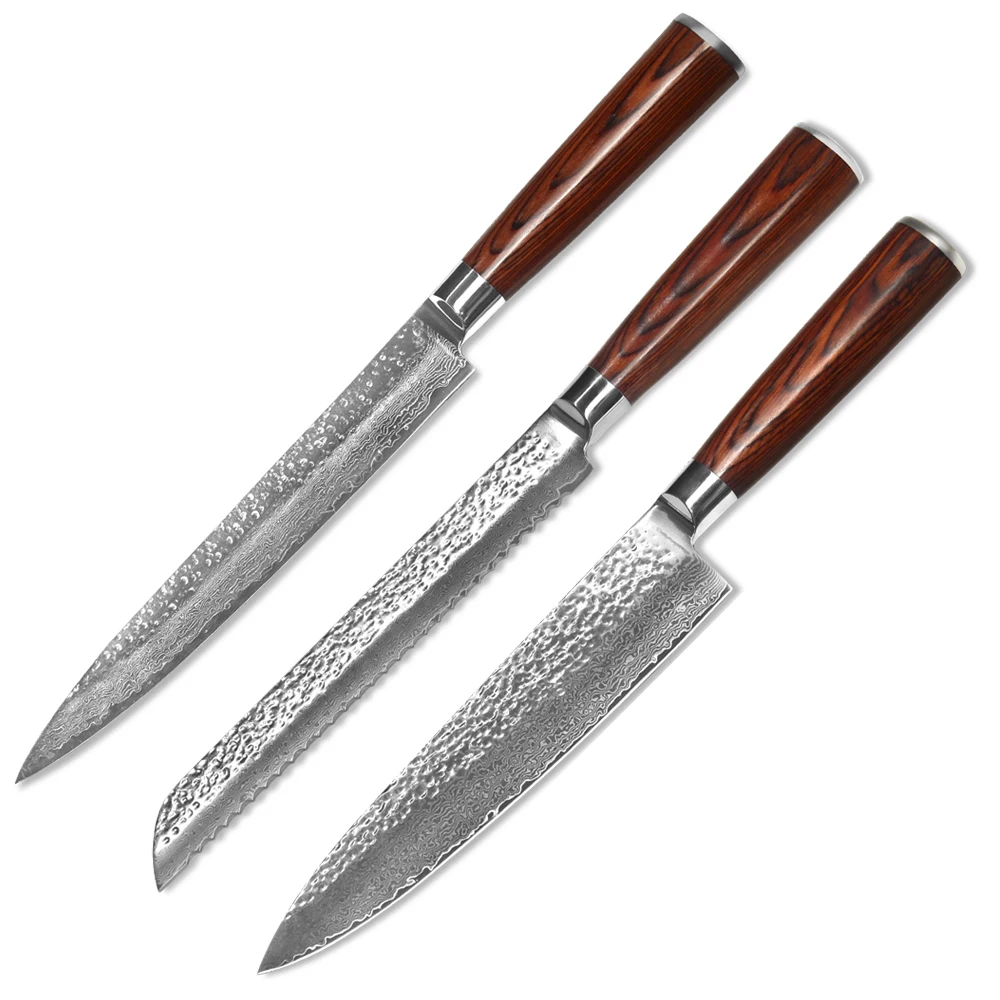 XYJ Brand Sharp Kitchen Knives 8 Inch Bread Slicing Chef Knife High