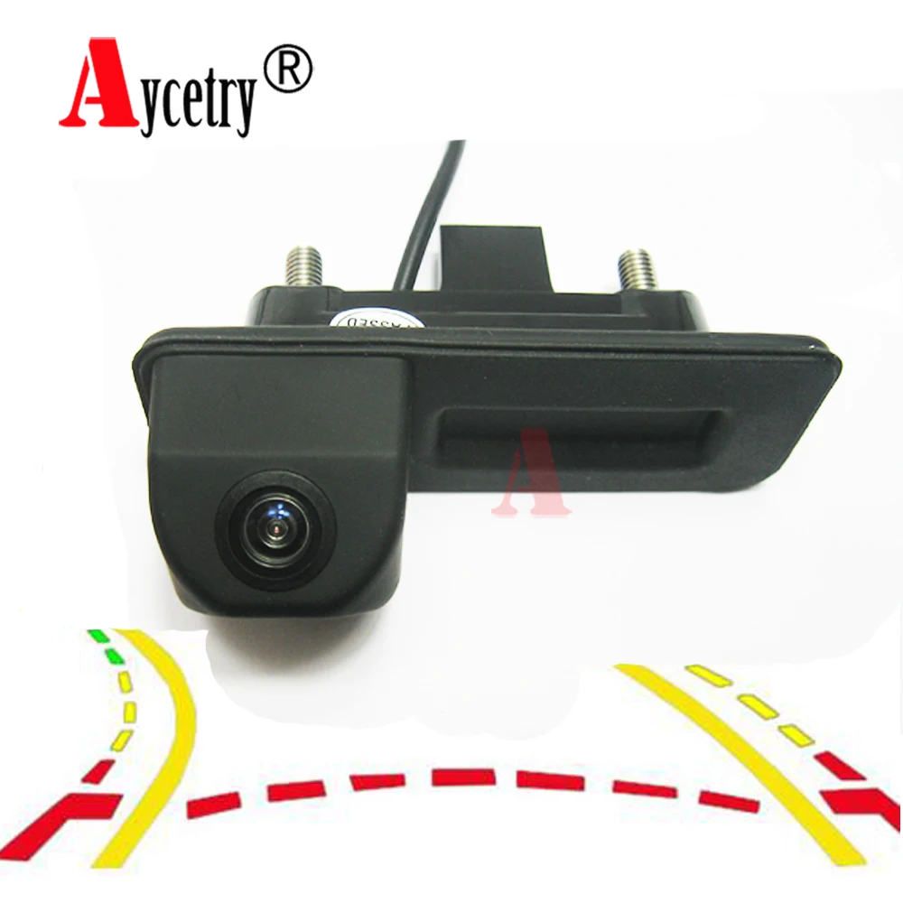 

Aycetry! HD ccd night vision car trunk handle reverse parking rear view camera for Skoda Fabia Octavia Yeti superb for Audi A1