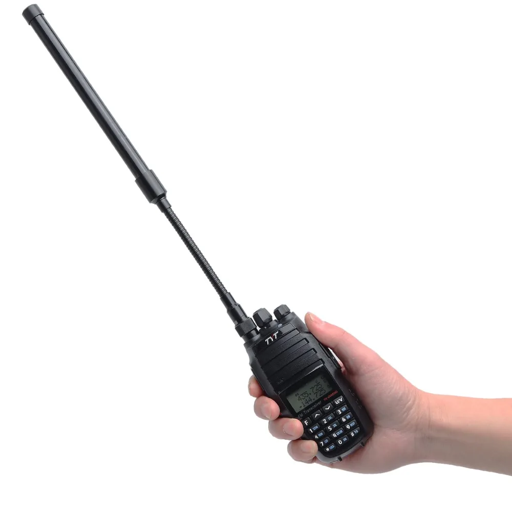 ABBREE AR-148 Gooseneck армейский Тактический УКВ двухдиапазонный SMA-M антенна для Yaesu VX-6R Baofeng WOUXUN TYT рация
