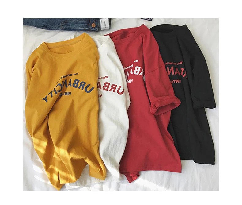 hot korean women cartoon printed graphic t shirt harajuku cartoon kawaii Fashion tee shirt ladies summer female basic tops tees