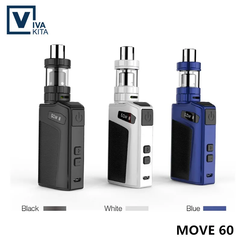 Электронная сигарета 2100 мАч Vivakita vape Move 60 комплект со встроенной батареей Вт