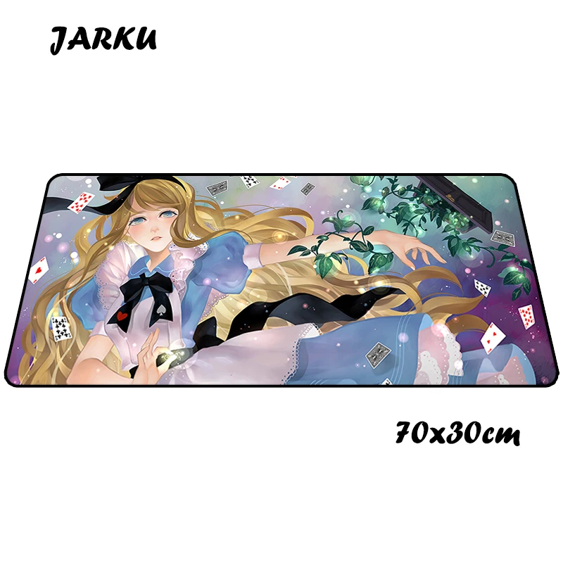 Алиса коврик для мыши лучший 700x300x3 мм эстетический игровой коврик для мыши геймер Коврик для мыши Инди поп-коврик клавиатура компьютерная мышь игровой коврик - Цвет: Size700x300x3mm