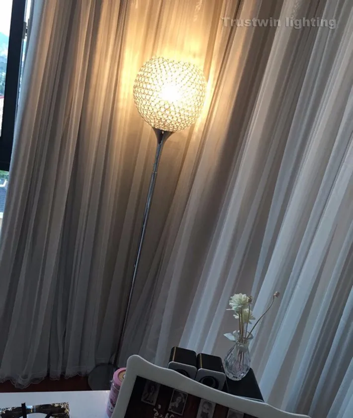 American European classic foyer stand Round ball crystal Floor