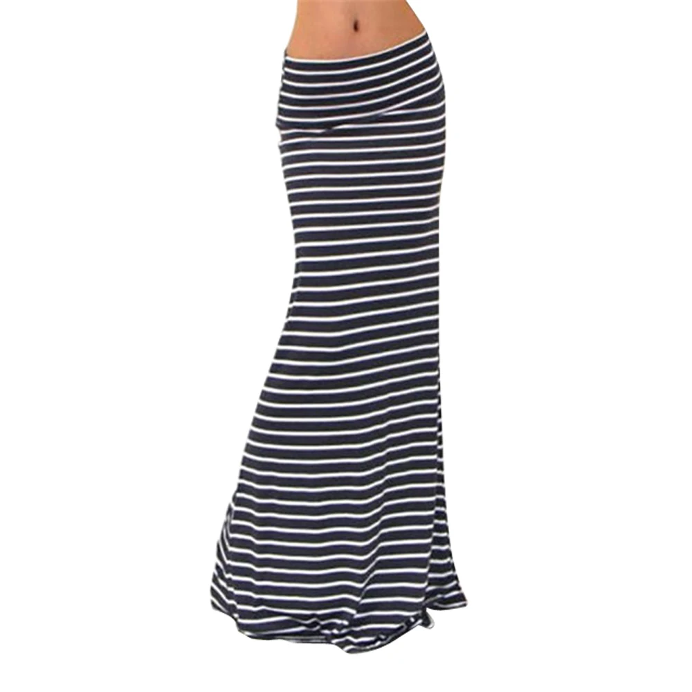 Fashion Women Autumn New Asymmetric Pencil Long Skirt Charming Elastic High Waist Printing Saia Falda Plus Size Y1 | Женская одежда