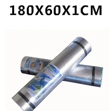 YINGTOUMAN 180*60*1 см влагостойкий коврик EVA пена Открытый Кемпинг спальный коврик один Расширенный Толстый Алюминиевый пленочный Коврик для йоги