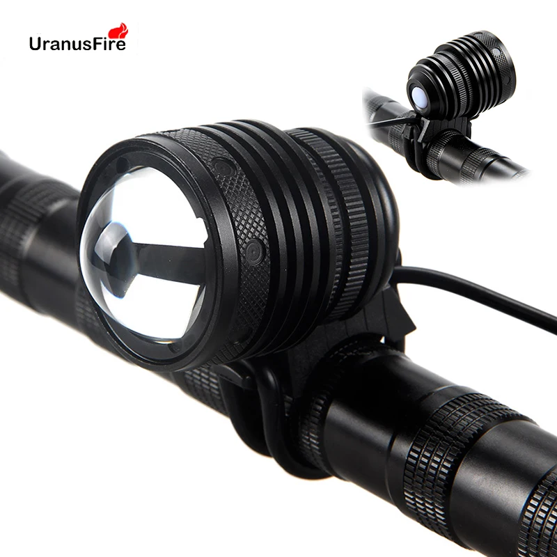 Фонарь велосипедный Uranusfire Ультраяркий растягивающийся зум T6 200 м|Фонарики и