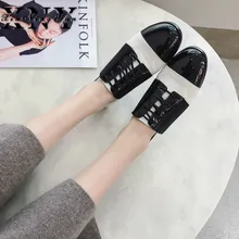 XIUNINGYAN/Женская обувь на плоской подошве; мягкая кожа; круглый носок; искусственная кожа; на шнуровке; обувь для больших девочек; Повседневная Удобная Обувь для работы; женские лоферы