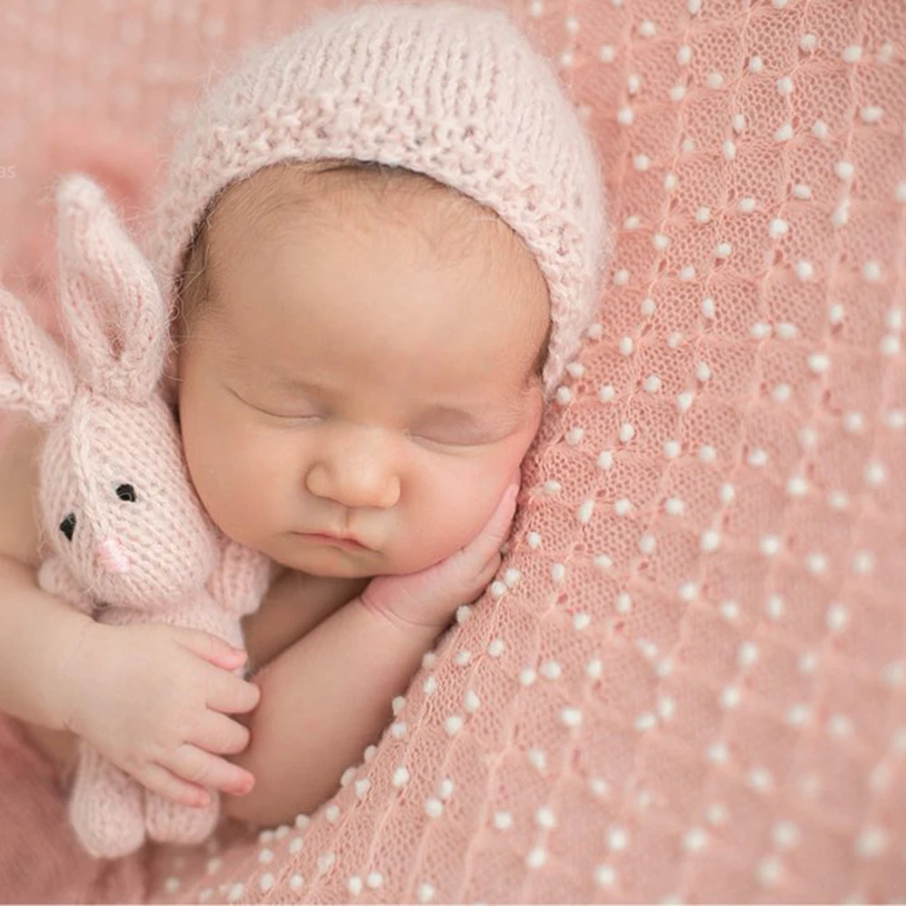 

(2pcs/lot)150*100cm Knit Bobble Wraps Mini Small Ball Wraps Newborn Baby Photography Backdrops Newborn Fotografia Blanket Props