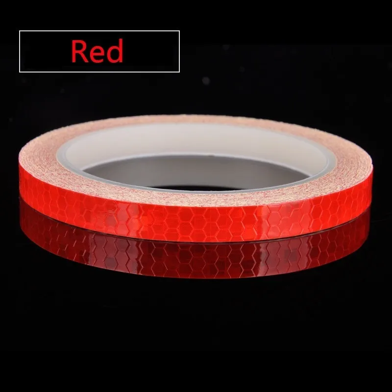 8M X 1CM Bicycle Reflector Fluorescent MTB Bike Bicycle Sticker Cycling Wheel Rim Reflective Stickers Decal Accessories