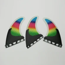 Future/FCS Fibreglass Colorful Quilhas Surfboard Honeycomb M Size Fin Surfing Fins Future/FCS Fibreglass Colorful Quilhas Surfboard Honeycomb M Size Fin Surfing Fins