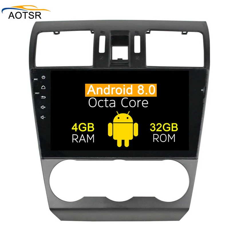 Flash Deal 9"Android 8.0 Car GPS head unit for Subaru Forester WRX 2013 2014 2015 2016 2017 2018 with Auto Stereo Radio gps navigation 4+32 4
