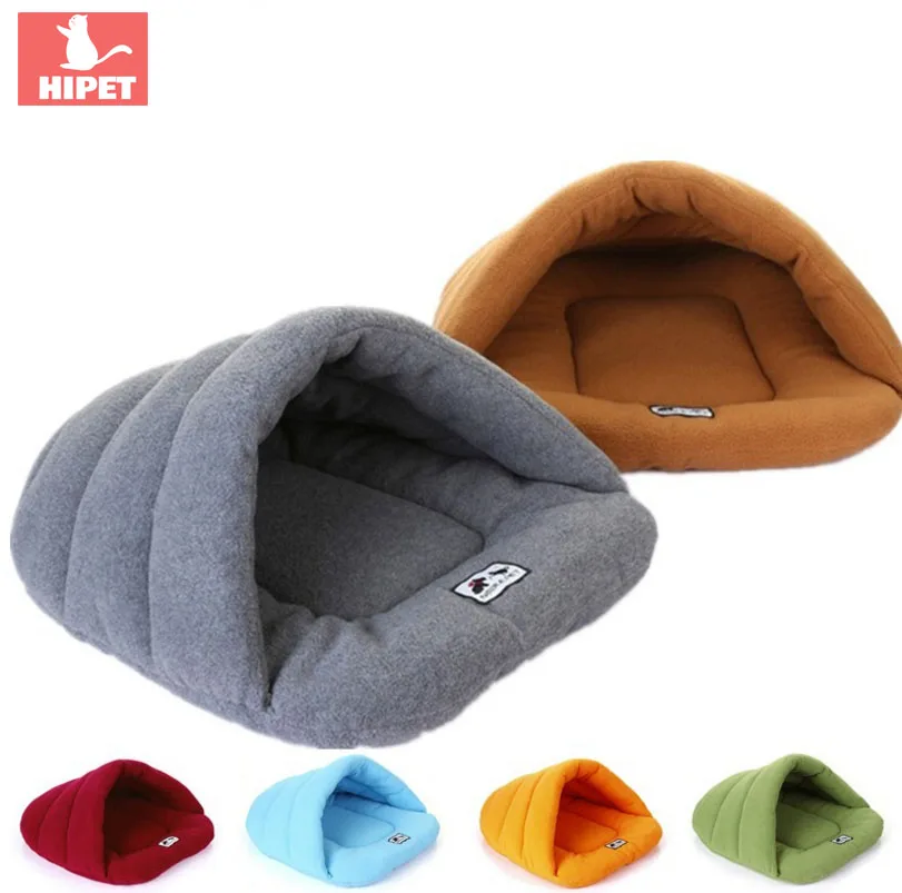 

HIPET Dog Cat Mat Sleeping Bag Winter Warm Pet Bed For Small Medium Cats Dogs Removable 4 Size Dog House Kennel Cat House