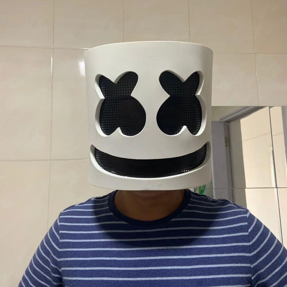 Новая маска Marshmello шлем Marshmello маска диджея лицо шляпа музыка фанаты реквизит для концерта руля высокое качество ПВХ Хэллоуин Рождественский подарок