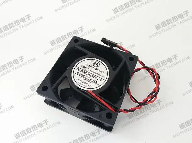 PELKO моторы C6025X24SPCP1-7 24V 0.17A 6025 60*60*25 * мм 6 см 2 провода вентилятора | Компьютеры и офис